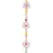 Pink Flower Lampwork Glass Bead Mix by Bead Landing™